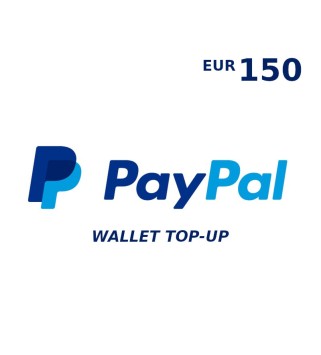 PayPal Wallet 150 EUR Top Up Key EUROPE
